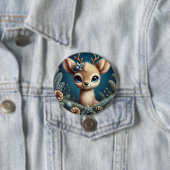 Cute Ree-Illustratie Ronde Button 7,6 Cm (In situ)