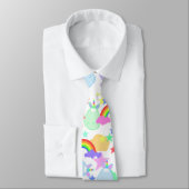 Cute Regenbogen En Eenhoorns Fun Stropdas (Gebonden)
