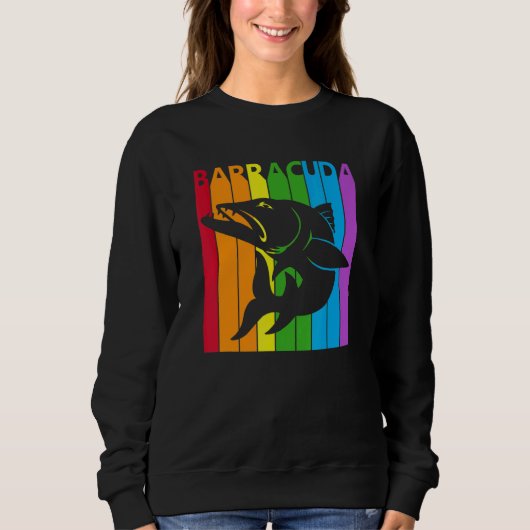 Cute Regenboog Barracuda vis Trui (Voorkant)