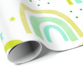 Cute regenboog bedrukt cadeaupapier (Rol Hoek)