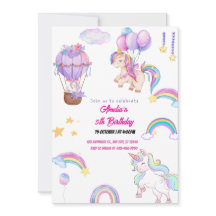 Cute Regenboog Eenhoorn Whimsical Meisjesfeest Ro