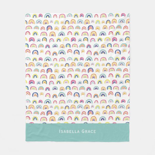 Cute regenboog fleece deken (Voorkant)