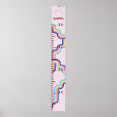 Cute Regenboog Groeimeter Bewaar Poster (Voorkant)