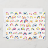 Cute Regenboog Notitiekaart Notitiekaartje (Achterkant)