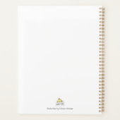 Cute Regenboog Roze Glitter Spatten Planner (Achterkant)