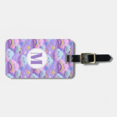 Cute Regenboog Wolken Bagage Label (Voorkant horizontaal)