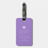 Cute Regenboog Wolken Bagage Label (Achterkant verticaal)