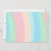 Cute Regenboog Wolken Kinderen Foto Verjaardag Kaart (Achterkant)