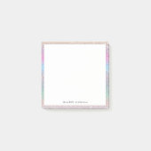 Cute regenboogkleuren glitter custom minimum moder post-it® notes (Voorkant)