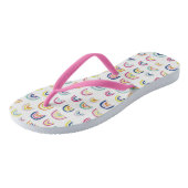 Cute Regenboogpatroon Teenslippers (Schuin)