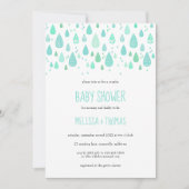 Cute Regendruppels Couples Baby Shower / Spettertj Kaart (Voorkant)