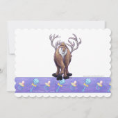 Cute Reindeer Baby shower Kaart (Achterkant)