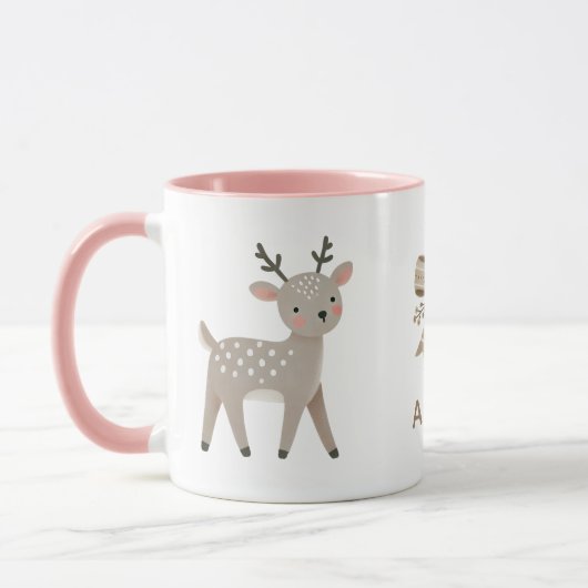 Cute Reindeer & Bow Drawing Christmas Name Mok (Links)
