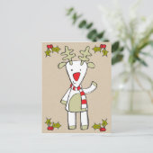 Cute Reindeer Briefkaart (Staand voorkant)