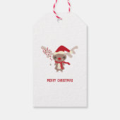Cute Reindeer Cadeaulabel (Achterkant)
