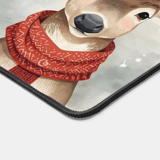 Cute Reindeer Christmas Desk Mat (Hoek)