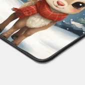 Cute reindeer christmas festive workspace bureaumat (Hoek)