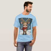 Cute reindeer christmas for festive outfits t-shirt (Voorkant volledig)