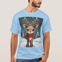 Cute reindeer christmas for festive outfits t-shirt