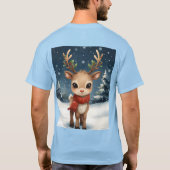 Cute reindeer christmas for festive outfits t-shirt (Achterkant)