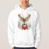 Cute Reindeer Christmas Hoodie,Cozy Festive Winter Hoodie (Voorkant)