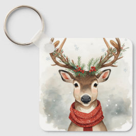 Cute Reindeer Christmas Keychain