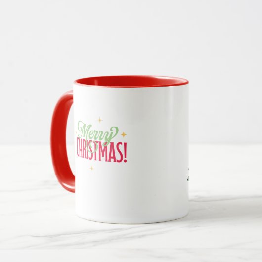   Cute Reindeer Christmas Mug 11 oz Mok (Voorkant links)
