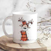 Cute Reindeer Christmas Mug – Oh Deer! Koffiemok