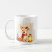 Cute Reindeer Christmas Mug Wrap Koffiemok (Links)