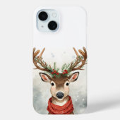 Cute Reindeer Christmas Phone Case For Fun winter (Achterkant)