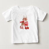 Cute Reindeer Christmas Sweatshirt – Cozy 3D (Voorkant)