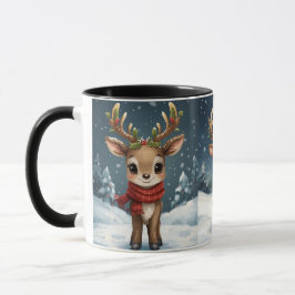 Cute reindeer christmas travel mug for cozy drinks mok