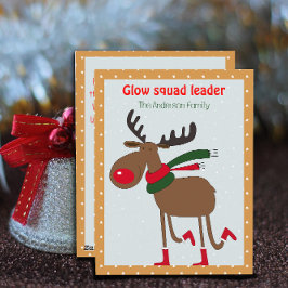 Cute reindeer christmas wish beige retro Postcard Feestdagenkaart