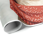 Cute Reindeer Christmas Wrapping Paper Cadeaupapier (Rol Hoek)