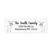 Cute Reindeer Etiket (Voorkant)