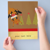 Cute Reindeer Flyer (Hand)
