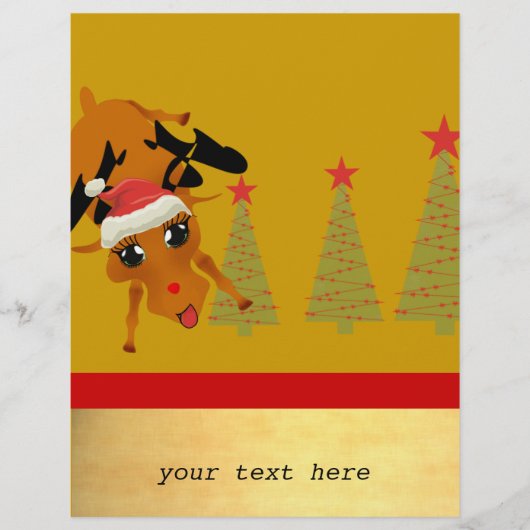 Cute Reindeer Flyer (Voorkant)
