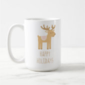 Cute Reindeer Holiday Coffee Mug Christmas Gift Koffiemok (Links)