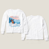 Cute reindeer in a snowy landscape (Voorkant /achterkant)