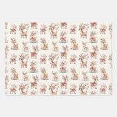 Cute  Reindeer Inpakpapier Vel (Voorkant 3)
