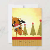 Cute Reindeer Kaart (Achterkant)