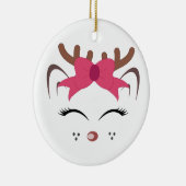 Cute Reindeer Keramisch Ornament (Rechts)