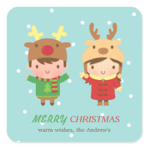 Cute Reindeer Kinder Merry Kerstparty Favors