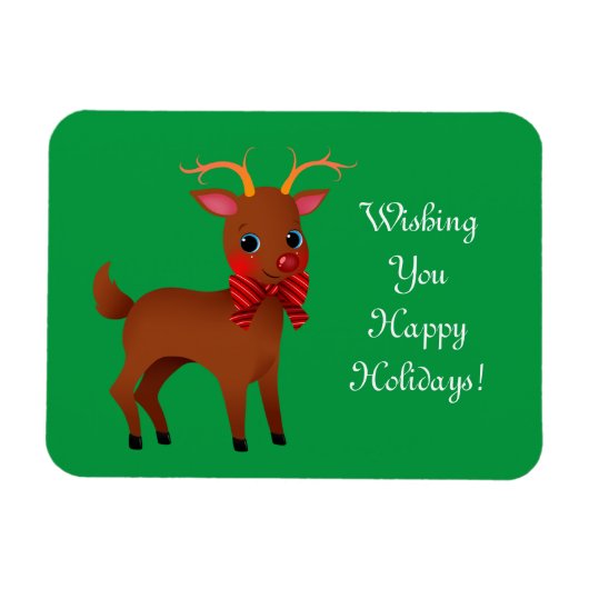 Cute Reindeer Magneet (Horizontaal)