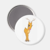 Cute Reindeer Magneet (Voorkant / Achterkant)