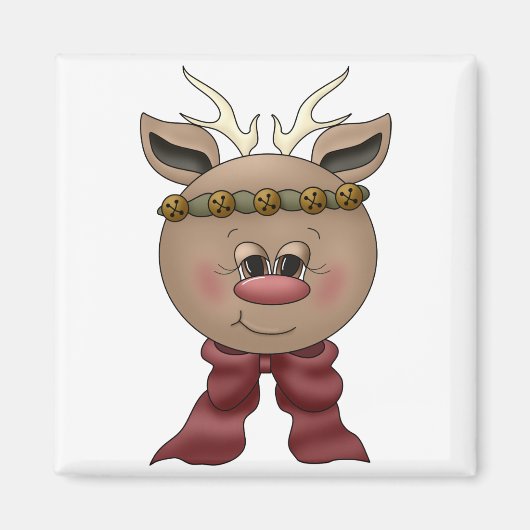 Cute Reindeer Magneet (Voorkant)