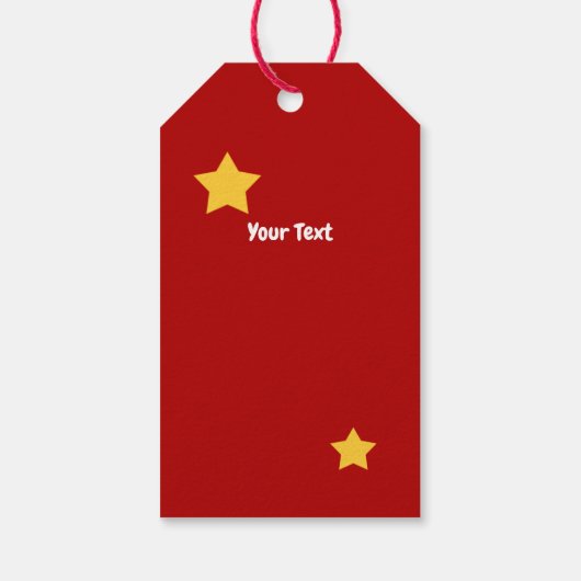 Cute Reindeer Merry Kerstmis Cadeaulabel (Achterkant)