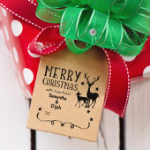 Cute Reindeer Merry Kerstmis met liefde Rubberstempel