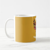 Cute Reindeer Merry-kerstontwerp Koffiemok (Links)