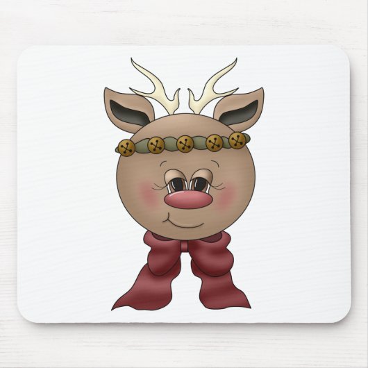 Cute Reindeer Muismat (Voorkant)